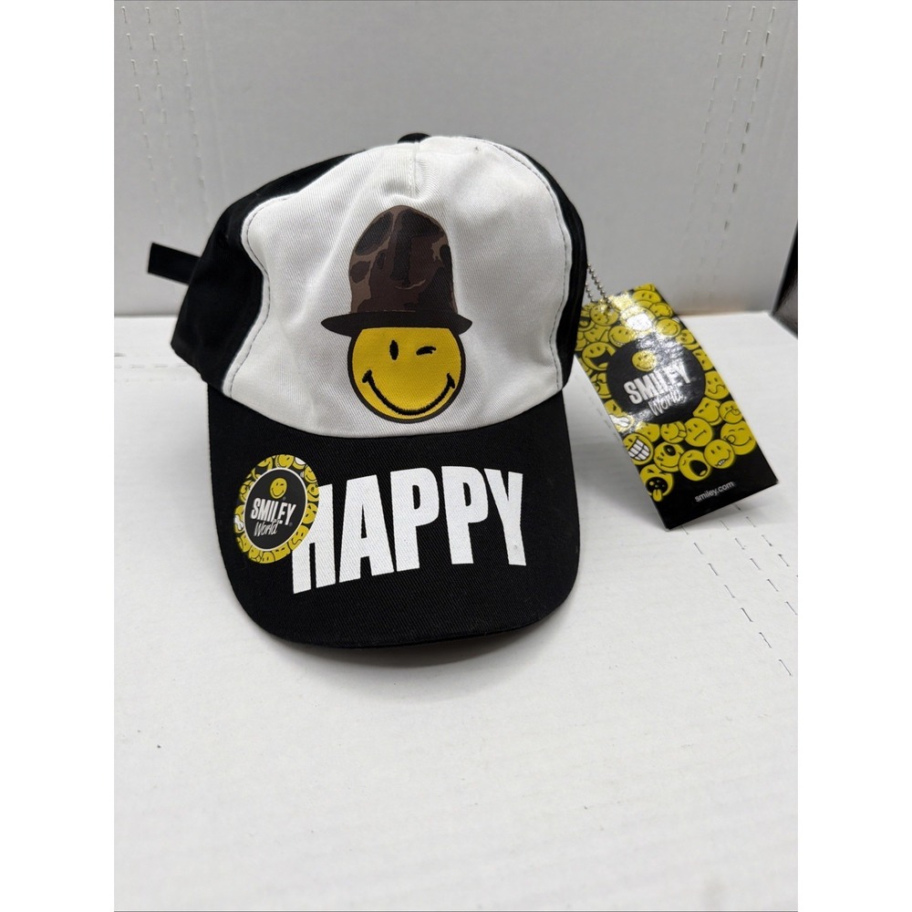 NWT Smiley World Happy Face Adjustable Hat - Picture 3 of 12
